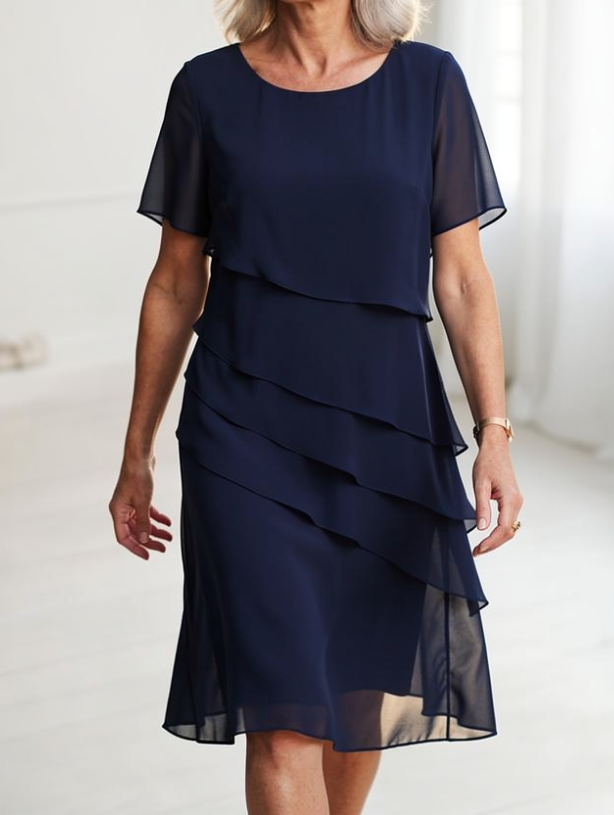 Linda | Elegante Comfort Ruffle Jurk