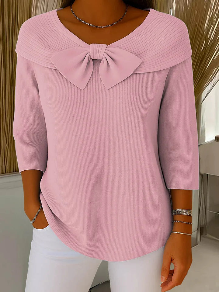 FLEUR | Elegante Top met Strik en Perfecte Pasvorm