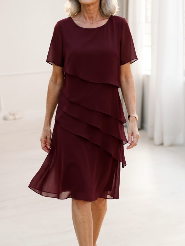 Linda | Elegante Comfort Ruffle Jurk