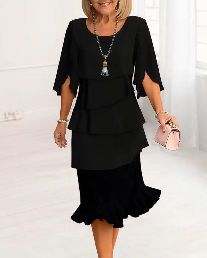 Patricia | Elegante Comfort Ruffle Jurk