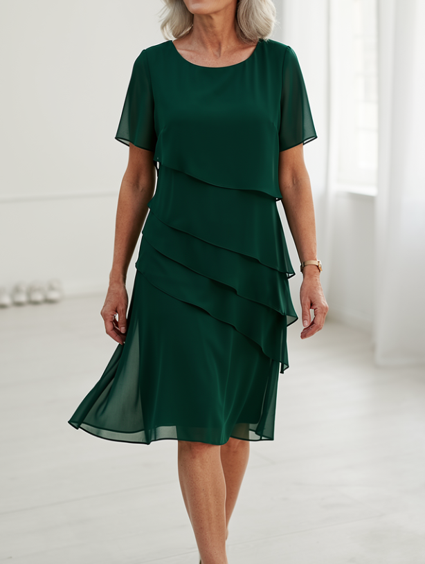 Linda | Elegante Comfort Ruffle Jurk