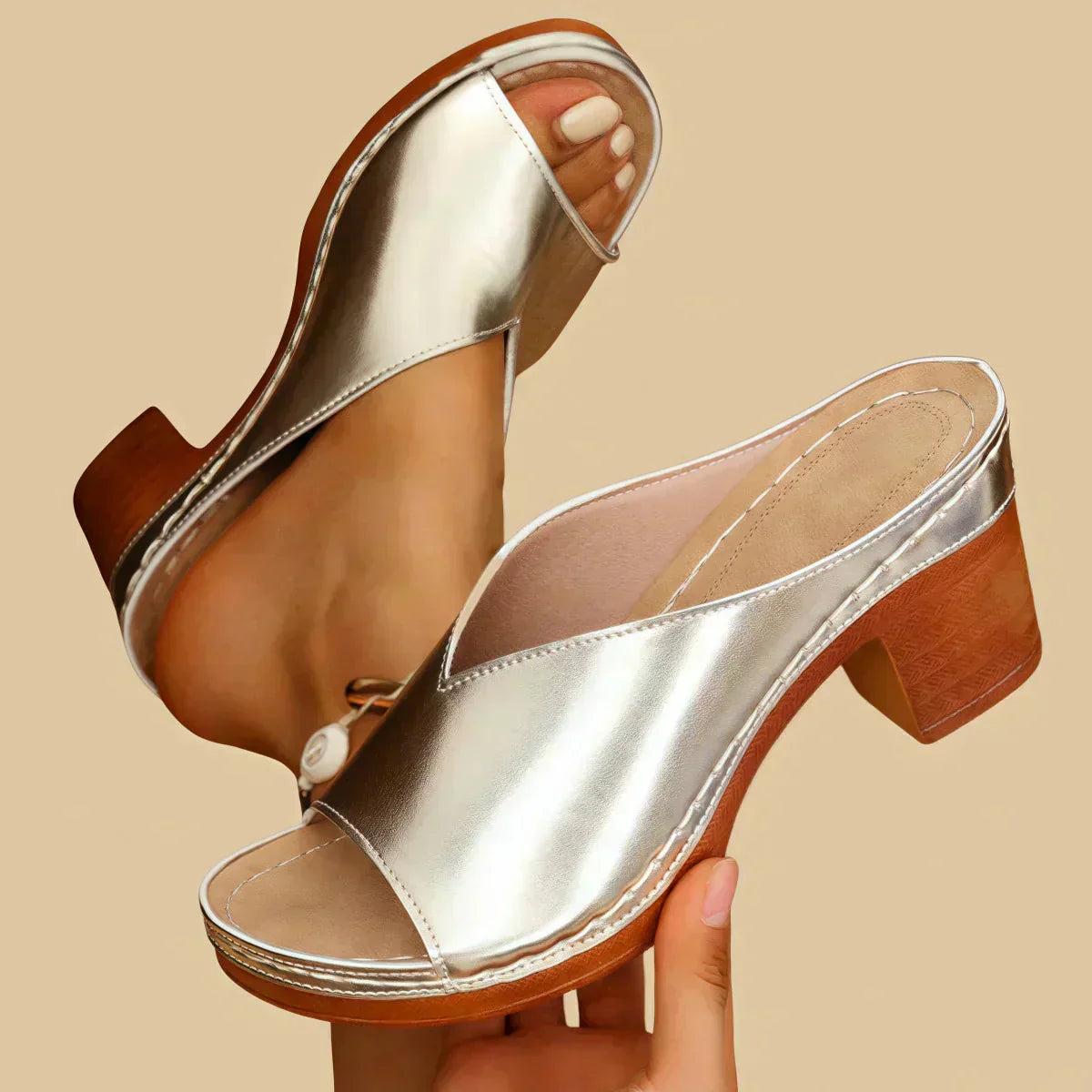 GABRIELLA | Orthopedische Sandalen met Brede Hak Elegant en Comfortabel voor Elke Dag