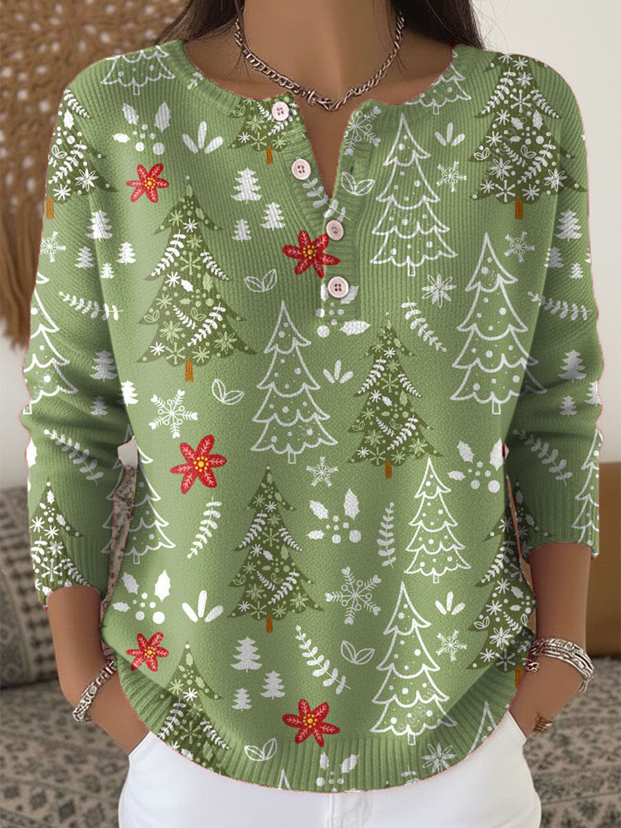 Sofie β Kersttrui met Knopen