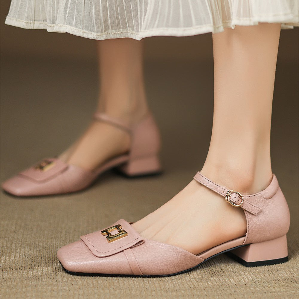 Elvane Buckle Leren Mary-Janes