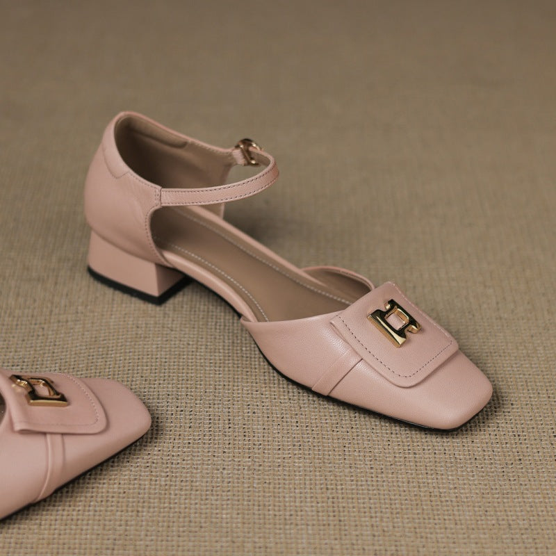 Elvane Buckle Leren Mary-Janes