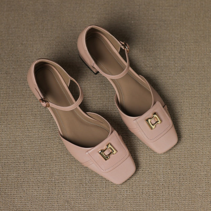 Elvane Buckle Leren Mary-Janes