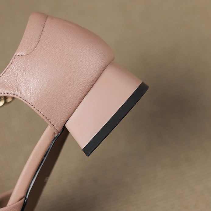 Elvane Buckle Leren Mary-Janes