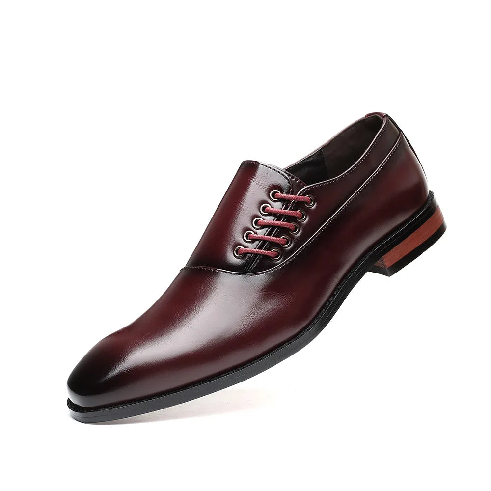 Bertolini Echtes Leder Oxford-Schuhe