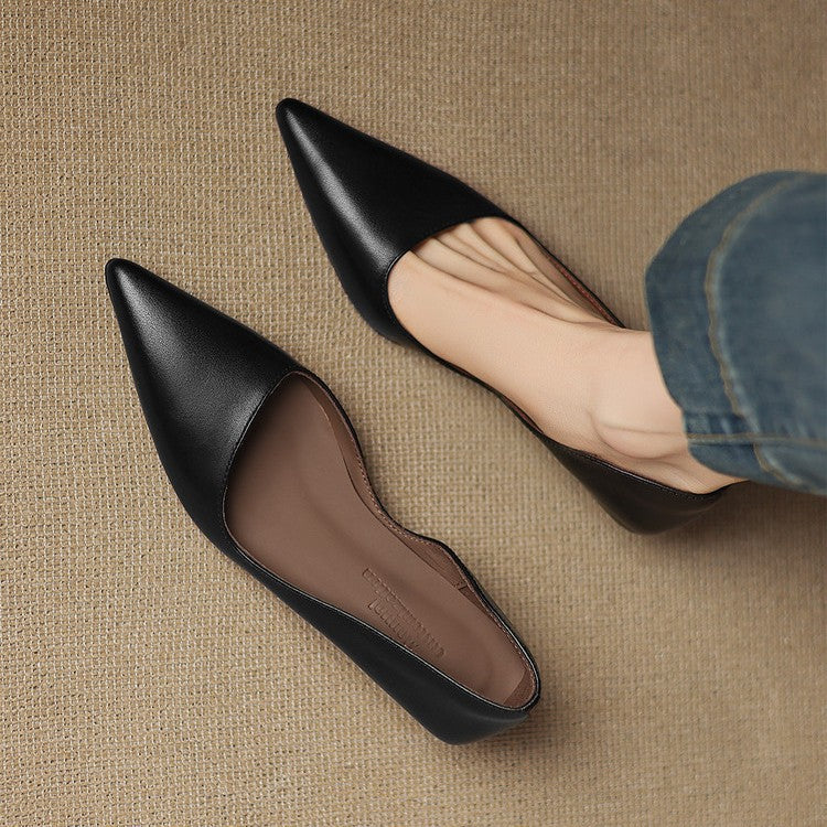 Orlisse Leren Kitten Hak Pumps