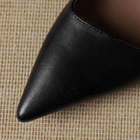 Orlisse Leren Kitten Hak Pumps