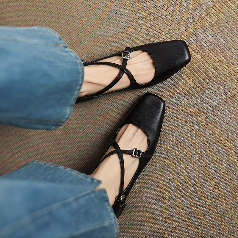 Marvane Leren Kitten Hakken