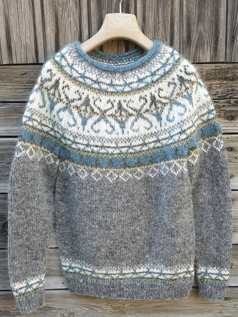 Elina – Warme trui met zachte winterdetails