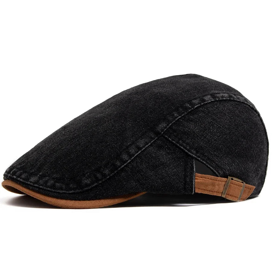 Thijs™ | Premium Denim Flat Cap – Tijdloze Stijl & Dagelijks Comfort.