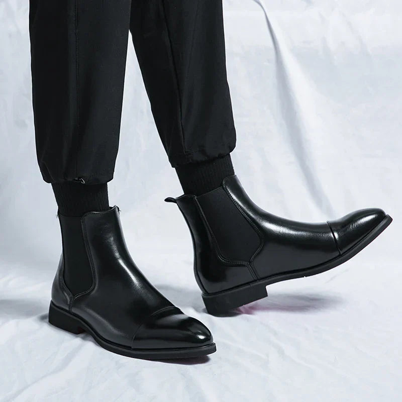 Bernie | Lackierte Chelsea-Stiefel