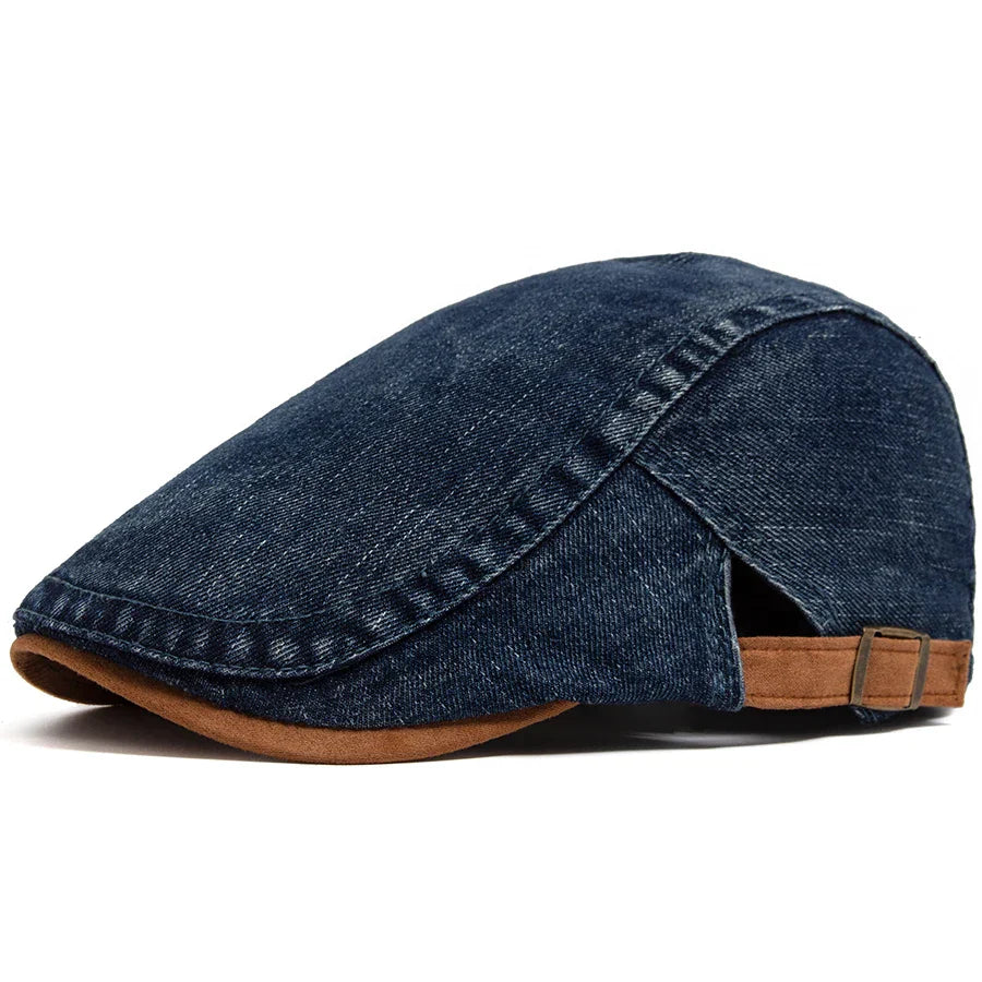 Thijs™ | Premium Denim Flat Cap – Tijdloze Stijl & Dagelijks Comfort.