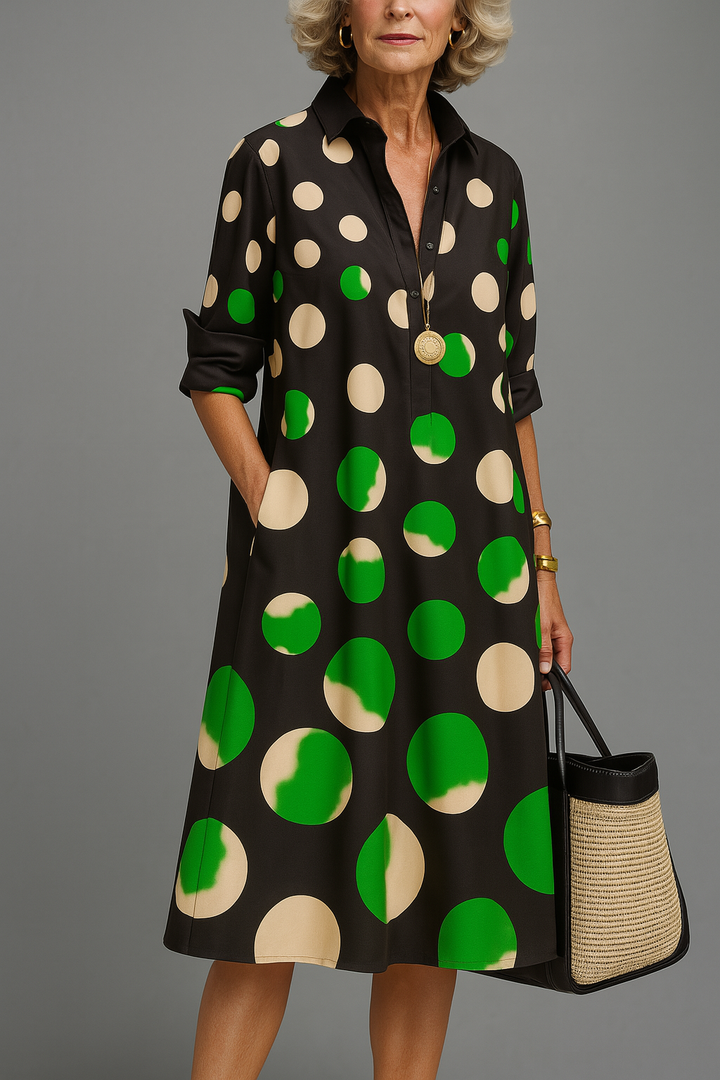 Loretta | Elegante midi-jurk