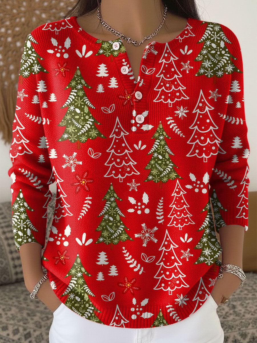 Sofie β Kersttrui met Knopen