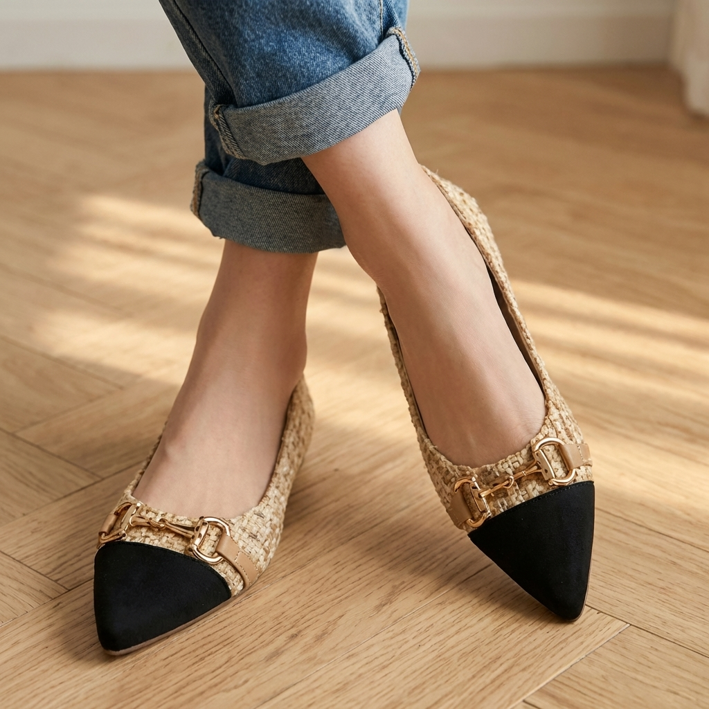 Verona Tweed Ballerina's