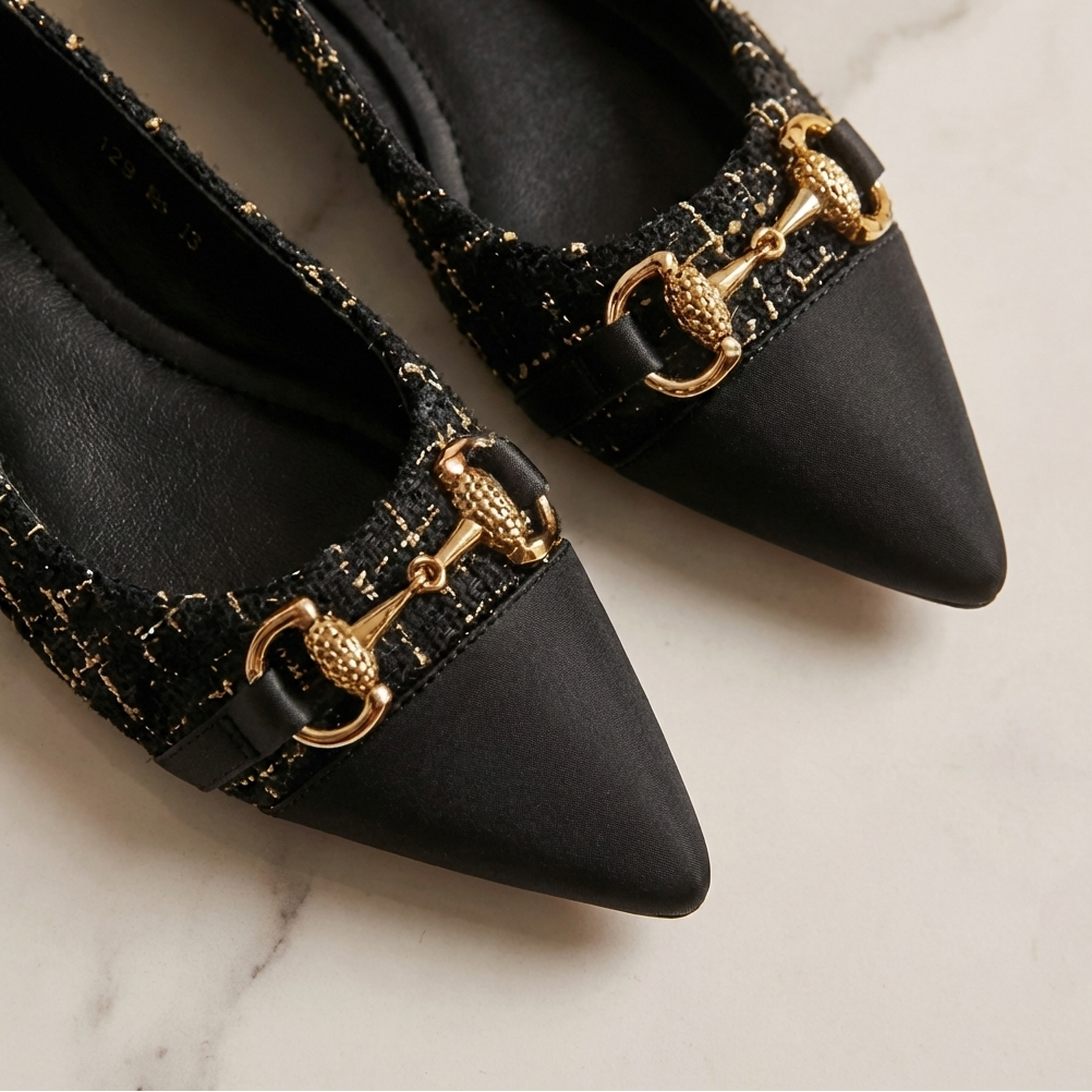 Verona Tweed Ballerina's
