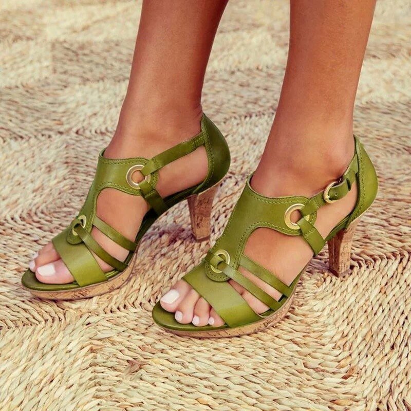 BIANCA | Sandalen met Stabiele Hak voor Verfijnd Comfort en Veelzijdige Stijl