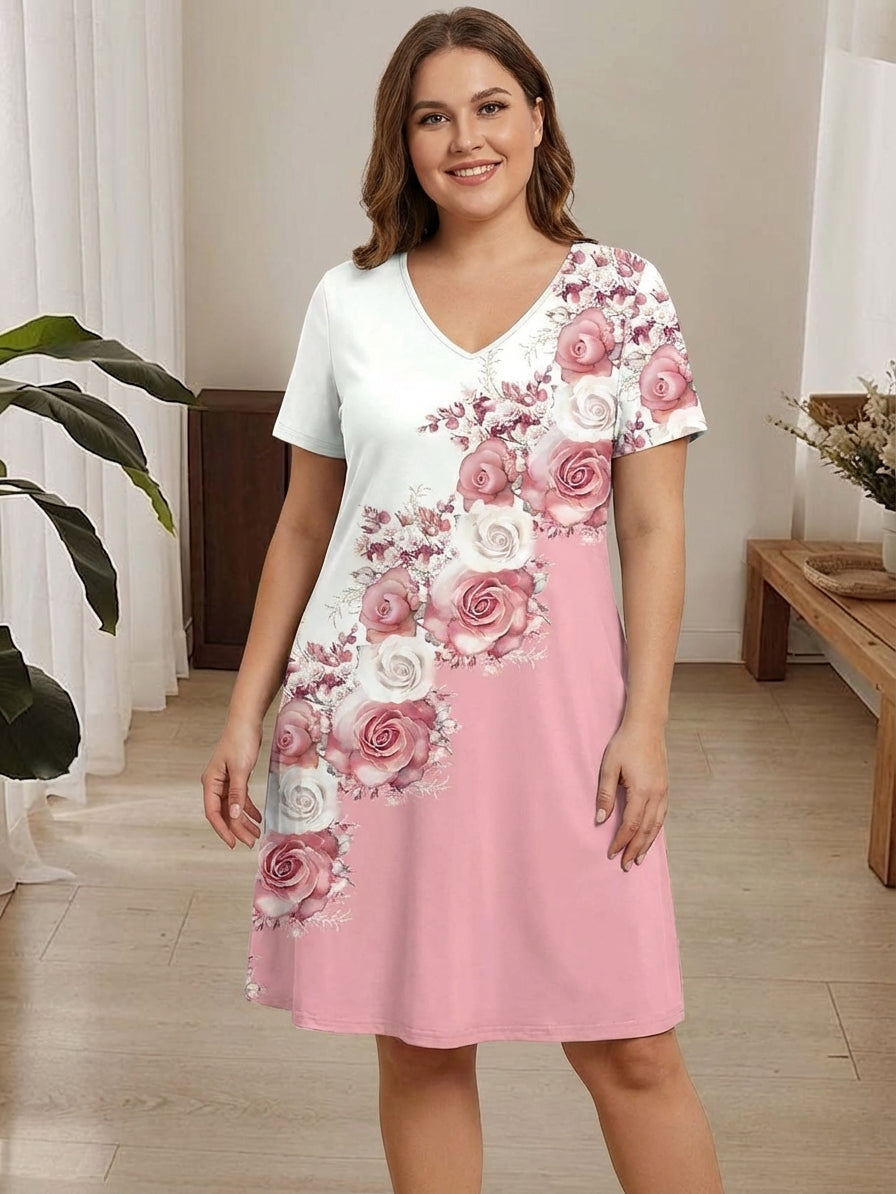 Colette - Gedrukt Bloemen Jurk