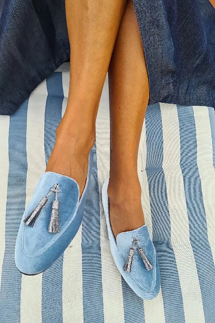 Slipper met Zilveren Kwastje
