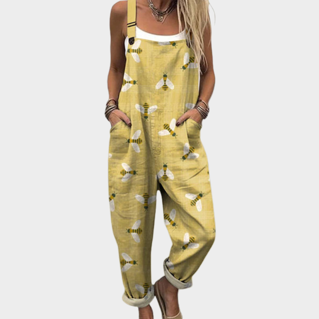 Comfortabele Gedrukte Dungarees