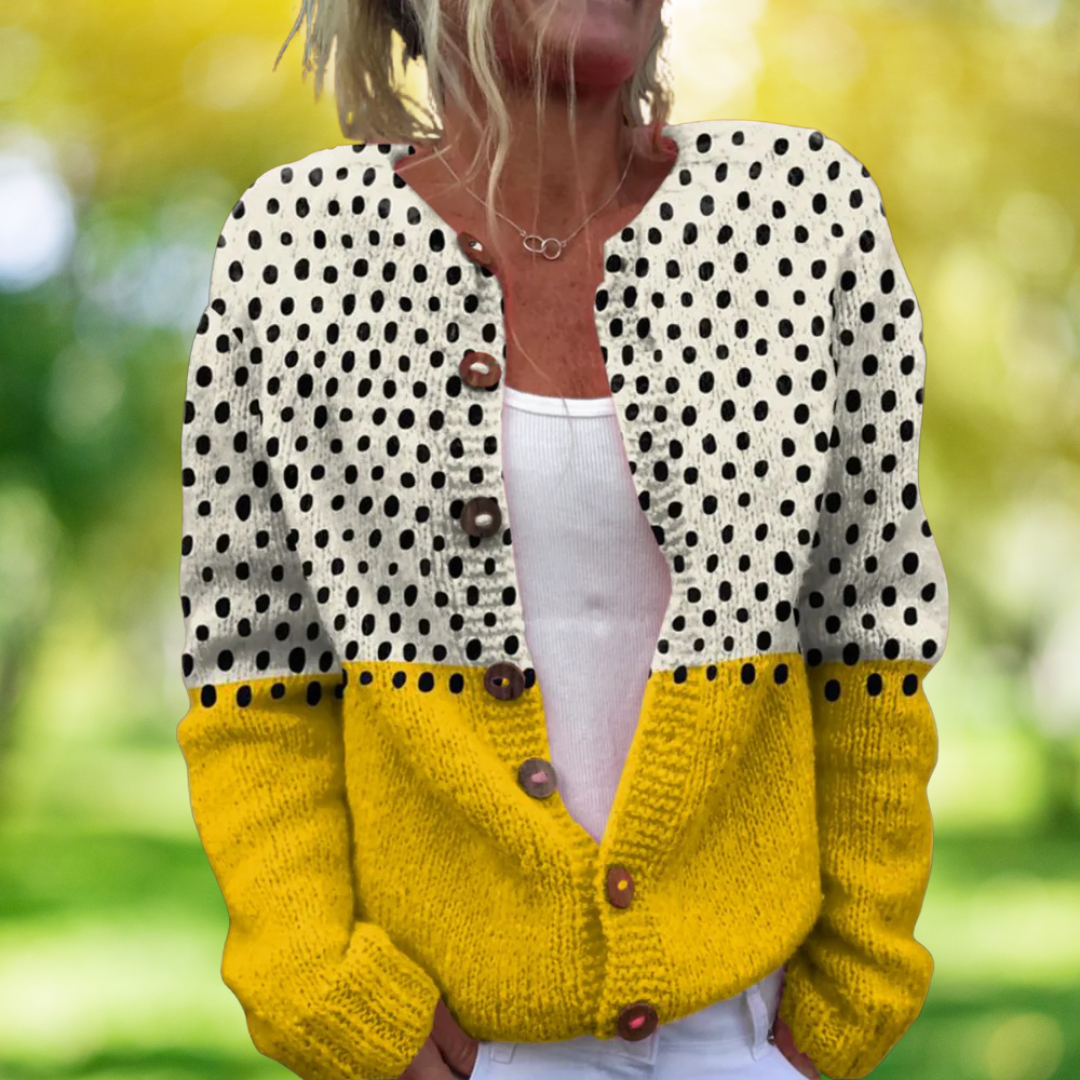 Sarah - Vintage Lente Vest met Bloemenprint