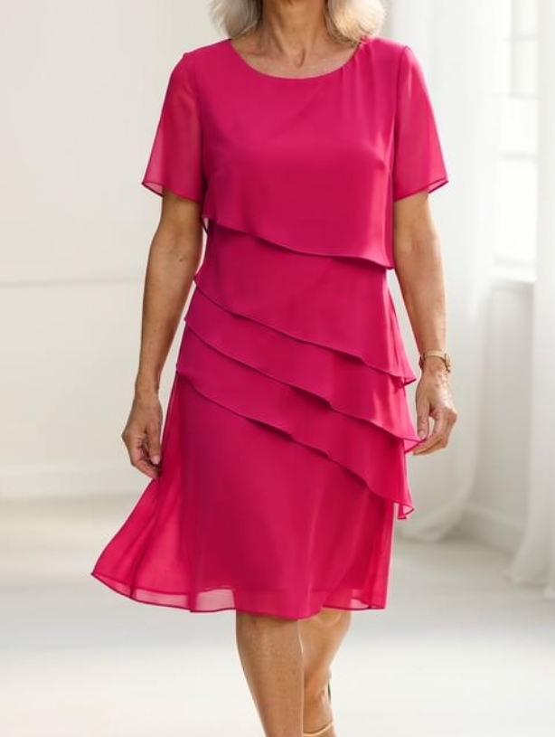 Linda | Elegante Comfort Ruffle Jurk