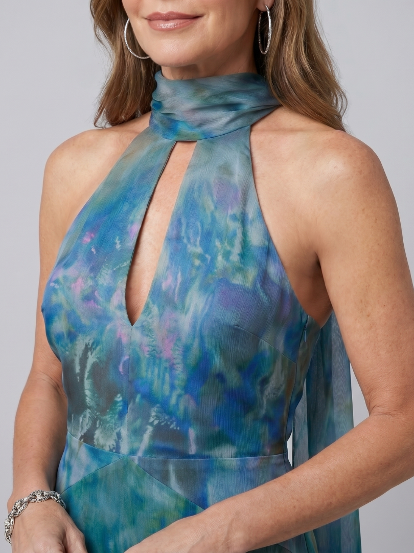 Juniper | Sleevless Maxi Jurk met Halter Nek