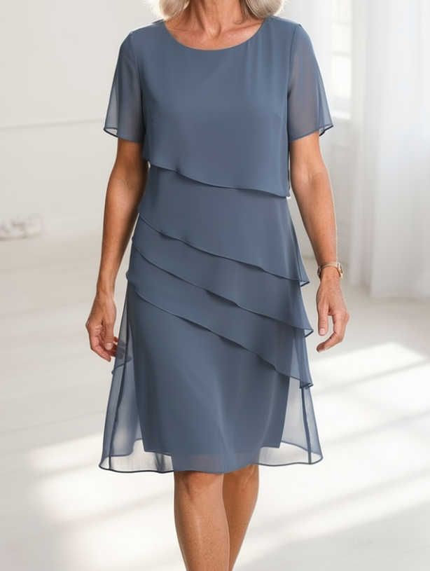 Linda | Elegante Comfort Ruffle Jurk