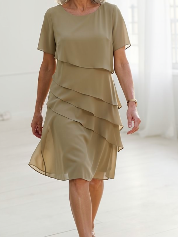 Linda | Elegante Comfort Ruffle Jurk