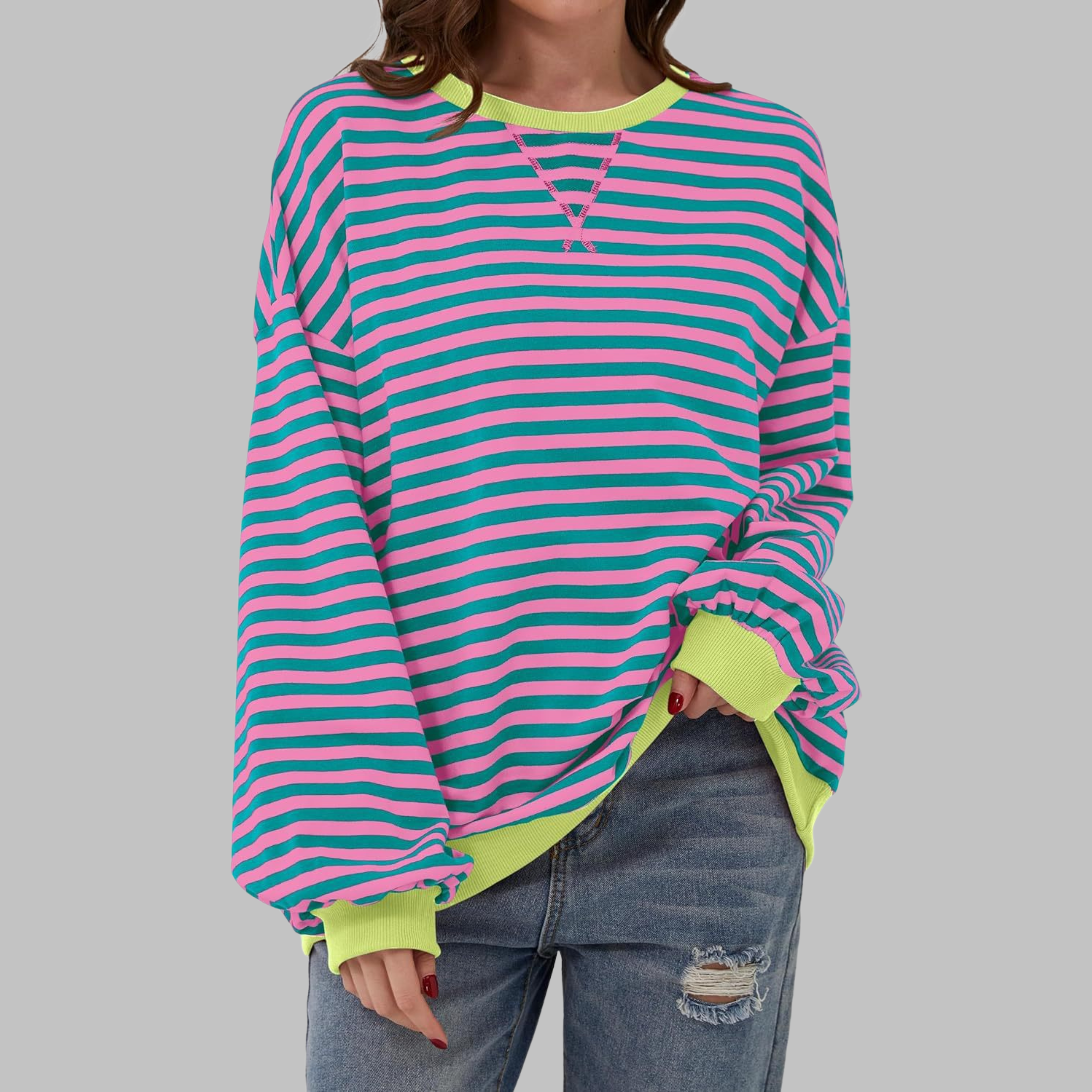 Amy – Casual Gestreepte Trui