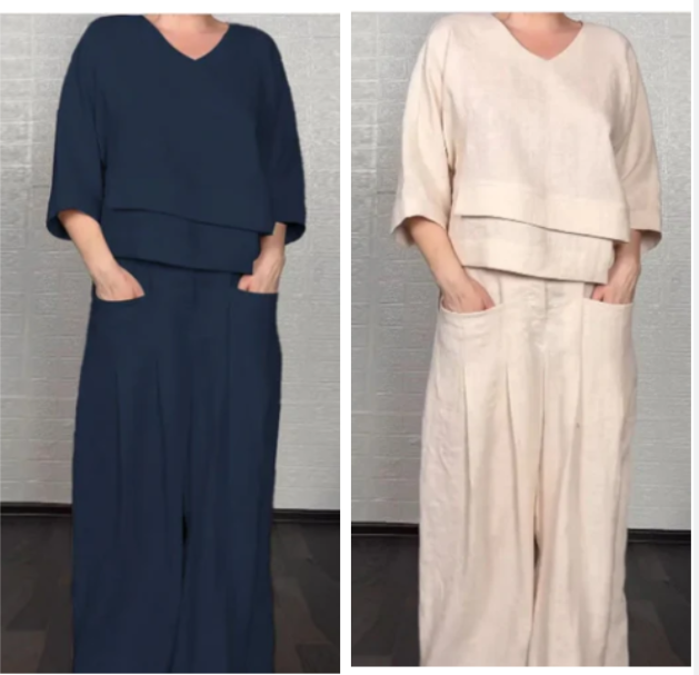 Noa | Minimalistisch ruim tweedelig pak