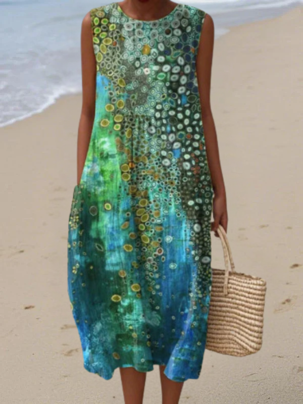 Zara Reef Midi Jurk