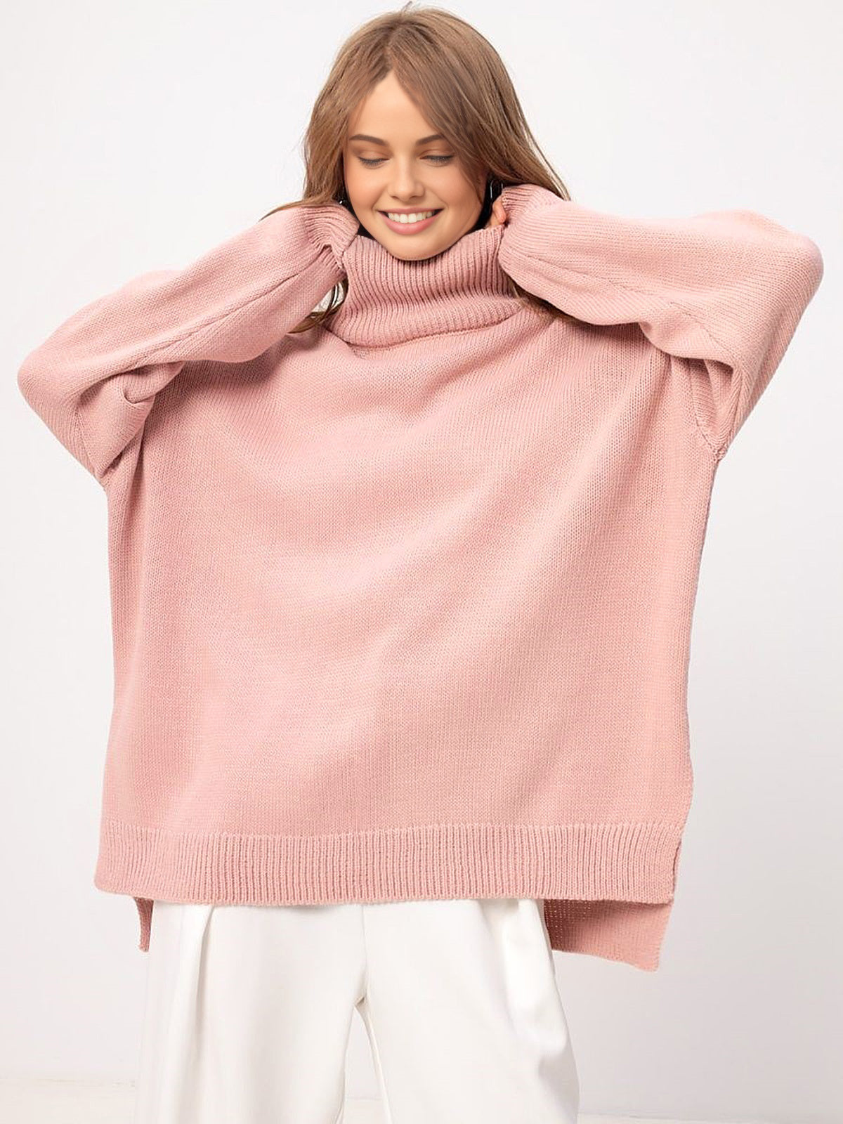 Oversized Trui met Split