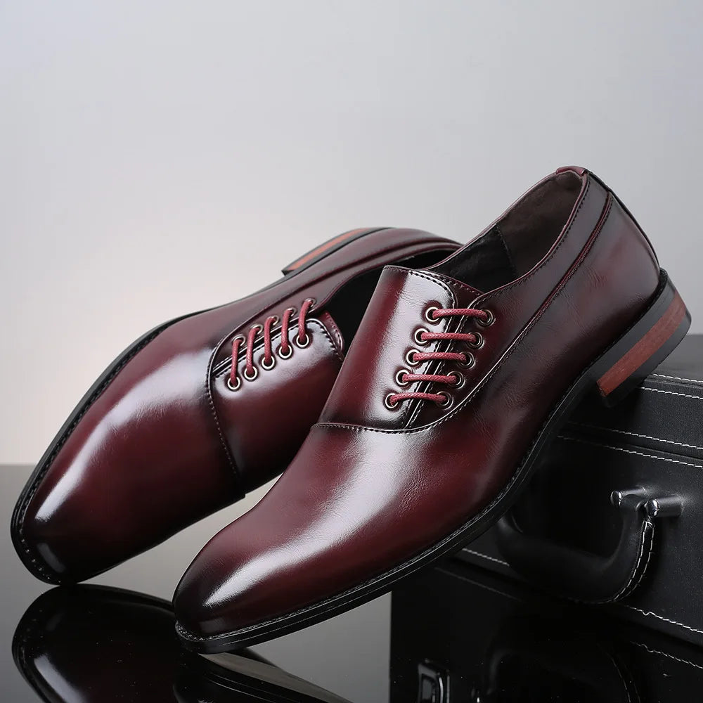 Bertolini Echtes Leder Oxford-Schuhe