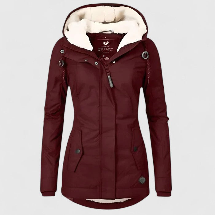 Amélie | Waterdichte winterjas met capuchon