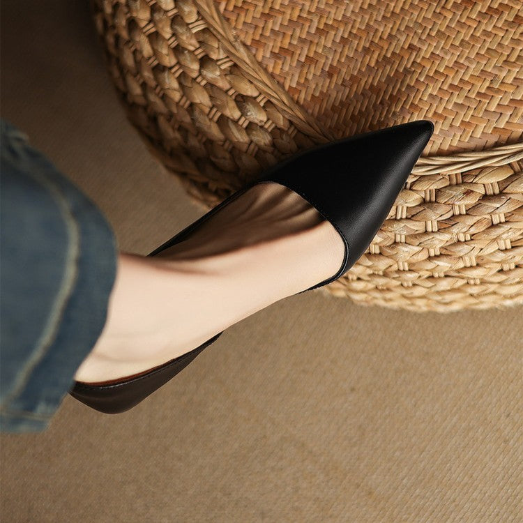 Orlisse Leren Kitten Hak Pumps