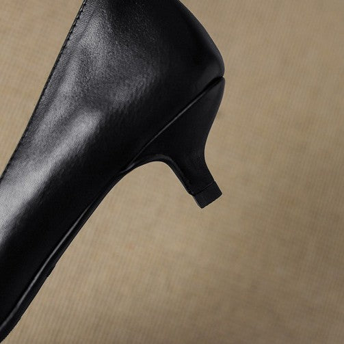 Orlisse Leren Kitten Hak Pumps