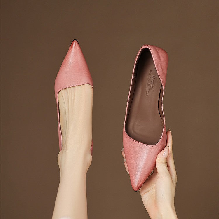 Orlisse Leren Kitten Hak Pumps