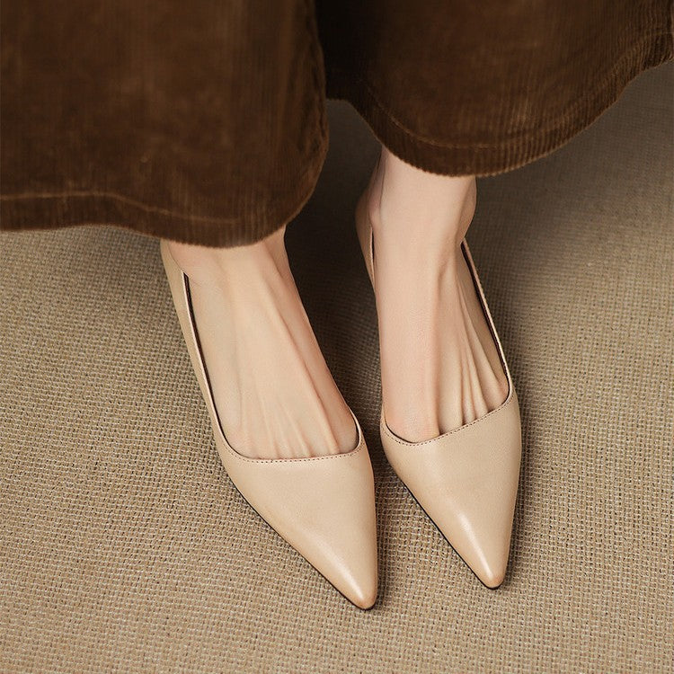 Orlisse Leren Kitten Hak Pumps