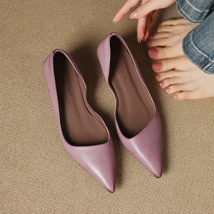 Orlisse Leren Kitten Hak Pumps
