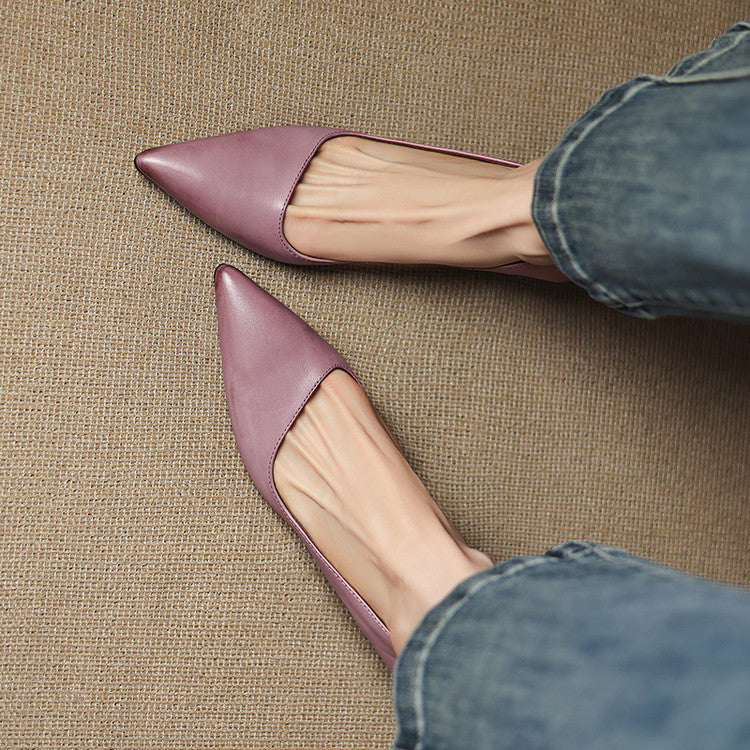 Orlisse Leren Kitten Hak Pumps