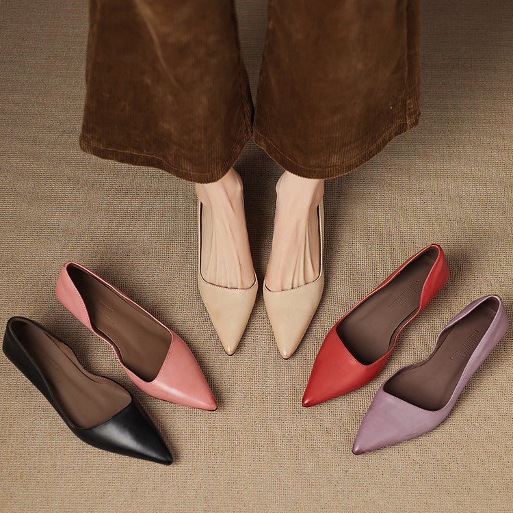 Orlisse Leren Kitten Hak Pumps