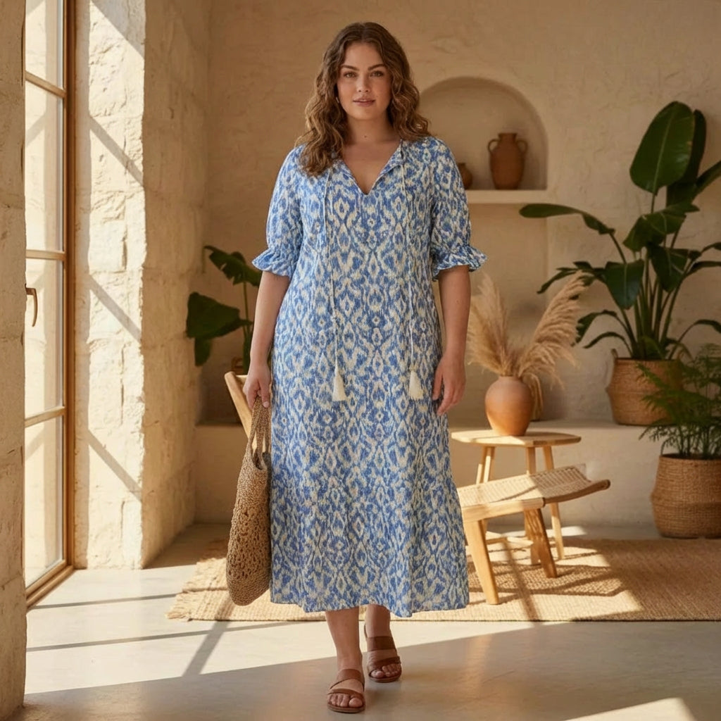 Rosalind - Boho Buik Bedekkende Jurk
