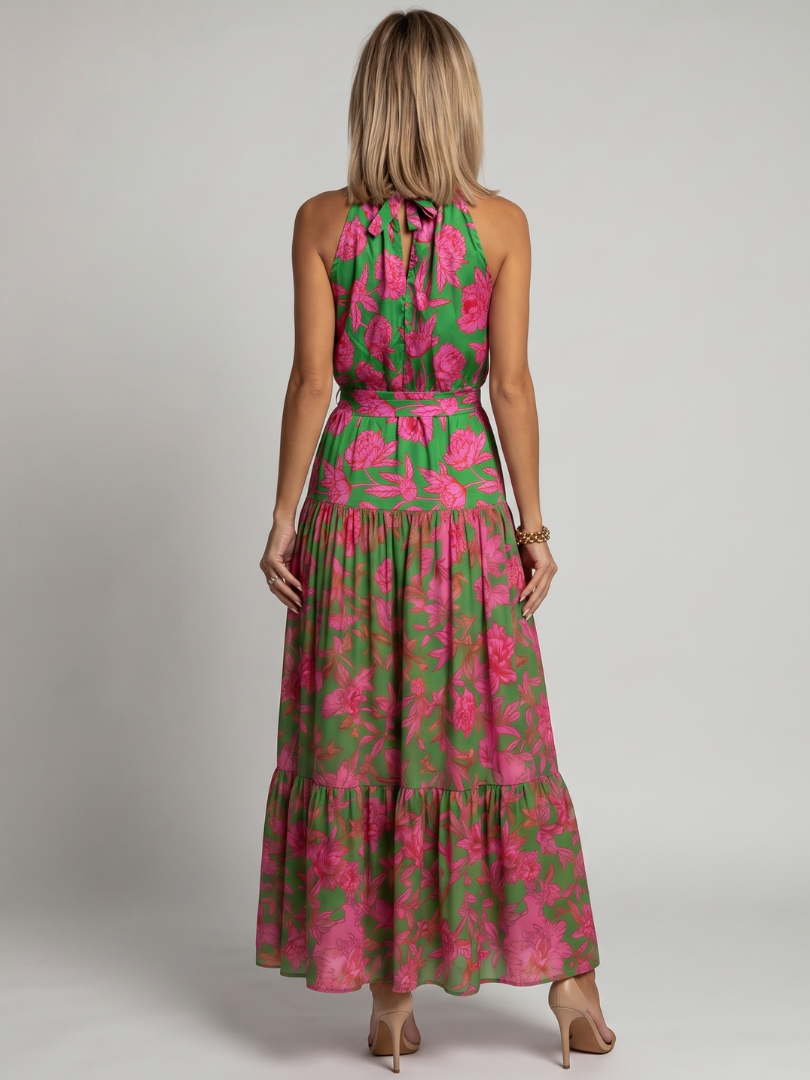Rowen | Draped Halter Midi-jurk