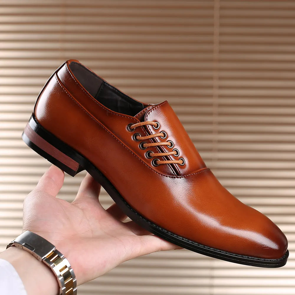 Bertolini Echtes Leder Oxford-Schuhe