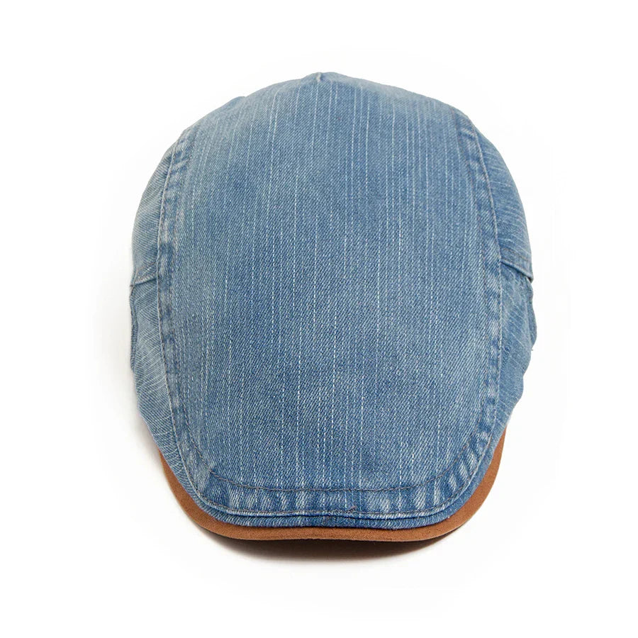 Thijs™ | Premium Denim Flat Cap – Tijdloze Stijl & Dagelijks Comfort.
