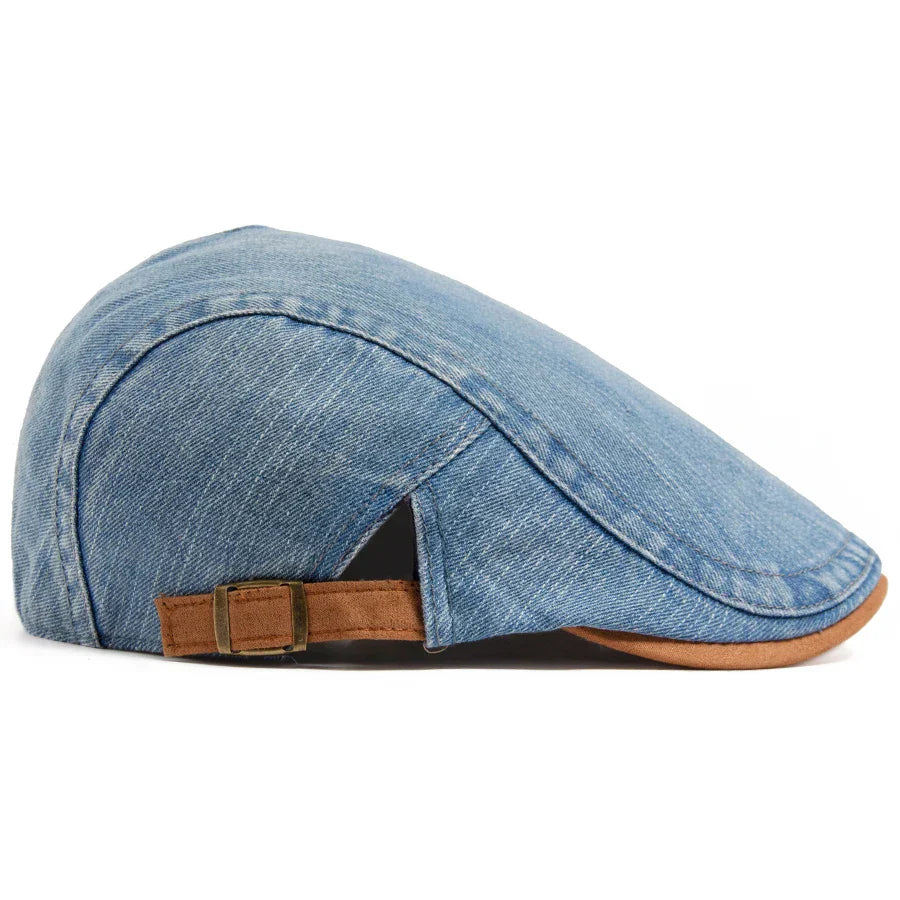 Thijs™ | Premium Denim Flat Cap – Tijdloze Stijl & Dagelijks Comfort.